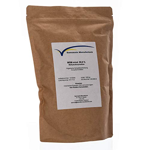 Preisvergleich Produktbild Methylsulfonmethan (MSM) 1000 gr. Pulver mind. 99,9%