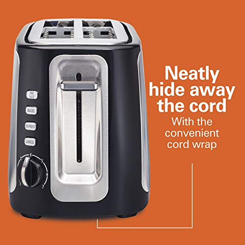 Hamilton Beach 4-Slice Toaster With Long-Slots, Sure-Toast Technology, Bagel & Defrost Settings, Auto-Shutoff, Stainless Steel (24820) #TOP6