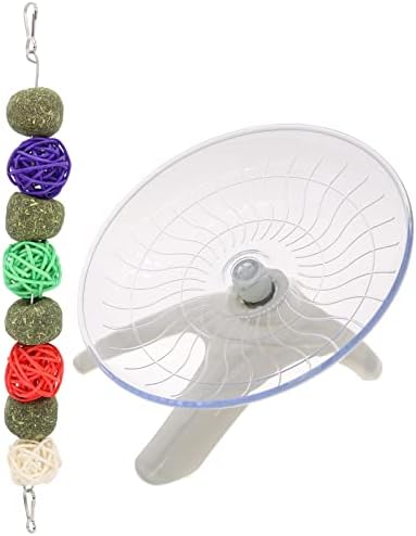 Hamster Flying Saucer, Hamster Wheel Mouse Spinner Wheel, Rat Wheel, Running Exercise Wheel for Hamsters, Guinea Pigs, Gerbils and Other Small Animals