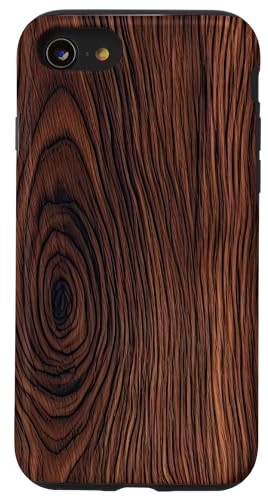 Wood Grain Textures - seamless light and dark natural wood Case for iPhone SE (2020) / 7 / 8