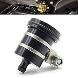 YIMOTO Motorcycle Brake Fluid Reservoir CNC Aluminum Front or Rear Oil Cup for MT01 MT03 MT07 MT09 MT10 FZ07 FZ09 FZ10 for Suzuki GSX R 600 750 1000 1100 SV650 V Strom DL1000 Black