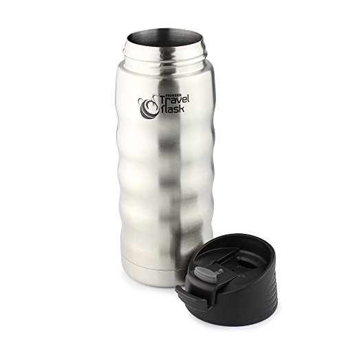 Pioneer Travel Flask, Stainless Steel Vacuum Insulated Double Wall Hot and Cold Drinks Thermo Flask, Hot 8 Hours - Image 2