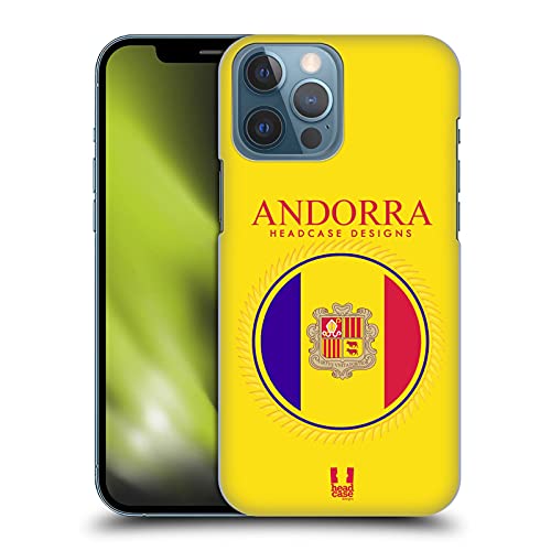 Head Case Designs Flag of Andorra Andorran Remiendos de La Bandera Carcasa rígida Compatible con...
