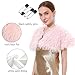 LA CARRIE Viking Queen Faux Fur Collar Shawl Shoulder Wrap Medieval Warm Cape for Women LARP Halloween Costume Accessory(Pink)