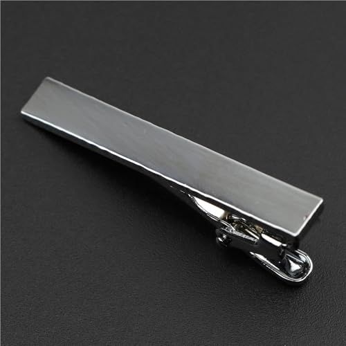 Clip de corbata para hombre con cierre de metal de 4 cm 6