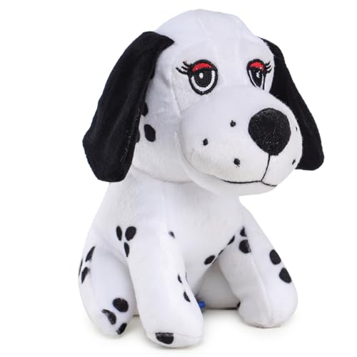 Image of Soft Animal Plush Dalmatian Dog Toy 20cm, White