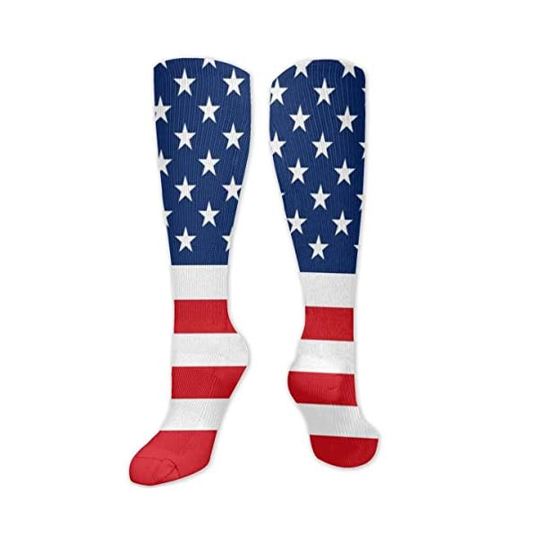 American Flag Compression Socks Athletic Long Crew Socks For Men Women And Kids