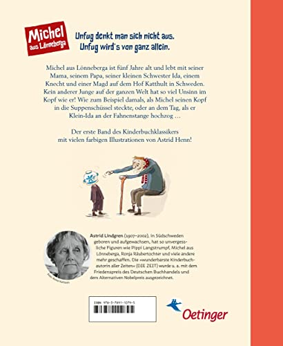 Michel aus Lönneberga 1. Michel in der Suppenschüssel: Astrid Lindgren Kinderbuch-Klassiker zum Vorlesen oder Selbstlesen ab 5 Jahren. Modern und farbig illustriert von Astrid Henn