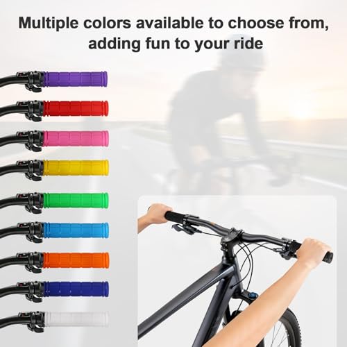 Binudum Fahrradgriffe 1 Paar,Fahrrad Griffe 22mm,Fahrradgriffe Ergonomisch,Rutschfester Weichem Gummi,Lenkergriffe für Fahrräder für Mountainbike,E-Bike,Citybike,Roller-Fahrradlenker