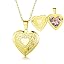 05 Heart Locket Text(Gold)+ Chain 1122]