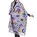 Produktbild AOOEDM Teppich Textil Tapete Violett Orientalische Blumenverzierung Imitieren Kaschmir Gefühl Winterschal Pashmina Schal Wraps Weiche warme Decke Schals Elegante Wickel für Frauen