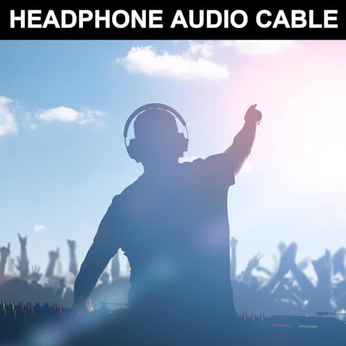 Oxxggkao Câble d'extension de casque audio de qualité supérieure de 3,5 mm avec réglage du volume pour écouteurs AW920H Claritys Sound – vue 2