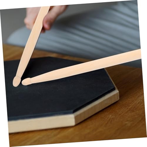 2 pares de baquetas de madera para principiantes, baquetas antideslizantes de nogal para banda de marcha miniatura 6