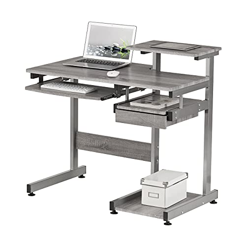 Techni Mobili RTA-2706A-GRY Complete Computer Workstation Desk thumb #10