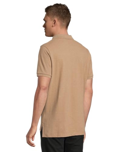 Image of U.S. POLO ASSN. Men Cotton Regular Fit Solid Polo With Small Pony | Two-Button Closure Pique Polo Shirt, Summer Fashion Golf Shirt