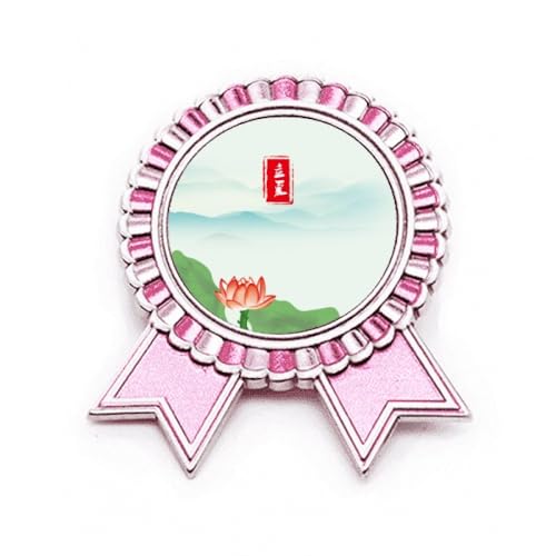 Broche solaire en métal Rose Summer Begins Twenty Four, taille M pour customiser vos vêtements