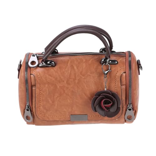 Paquet baril pour travail et voyage sac oreiller marron
