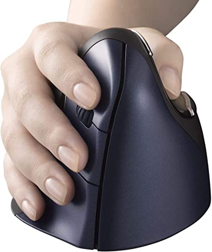 Image of Jestik Evoluent Mouse VM4RW - VerticalMouse 4, Right Hand Ergonomic Design, Evoluent Vertical Mouse with Wireless Connection for Comfort and Precision, Plus Microfiber Cloth (Regular Size)
