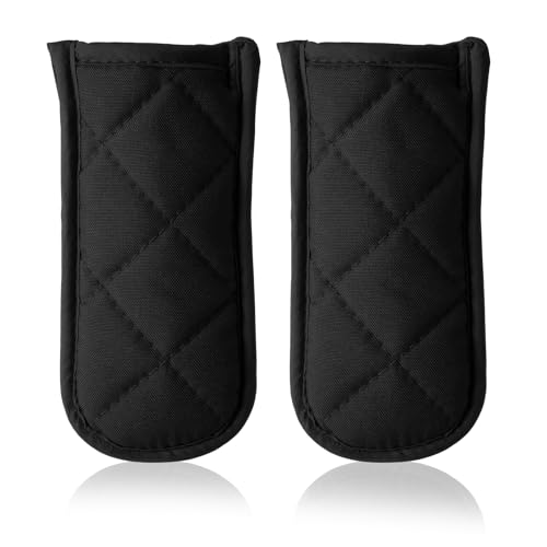 2 Pcs Cast Iron Handle Cover Pot Holder Handle Heat Resistant Pot...