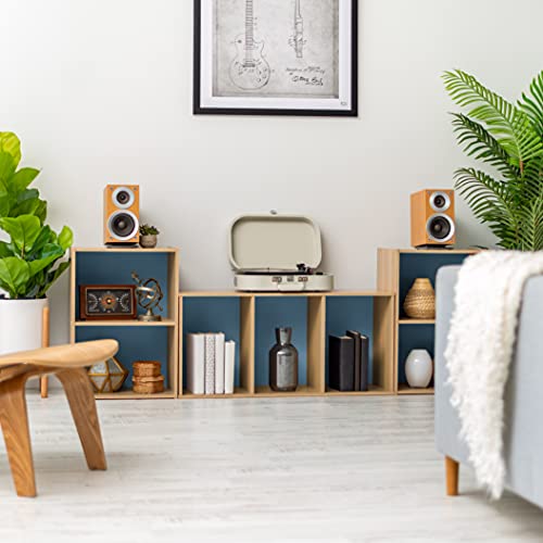 IRIS USA Two-Tier Wood Storage Bookshelf #TOP17