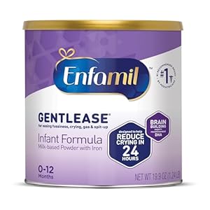 Enfamil Gentlease Baby Formula, Reduces Fussiness, Gas, Crying and Spit-up in 24 hours, DHA & Choline to support Brain development, Value Powder Can, 19.9 Oz