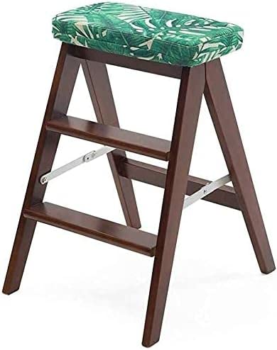 Grand tabouret escabeau pliable bois 3 marches hauteur 65 cm maison