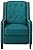 Izaak Tufted Back Fabric Recliner Chair (Dark Teal) from 