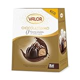 Valor - Chocolatíssimo Selección Oro, 0% Azúcares añadidos. Surtido de Bombones de Chocolate Puro y Chocolate con Leche, Sin Azúcar. Formato Estuche - 200 Gramos