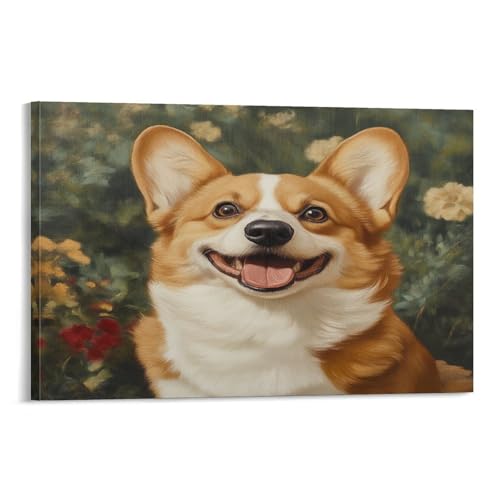 Affiche 12x18inch chiot mignon MEFESE pour tableau décoration murale