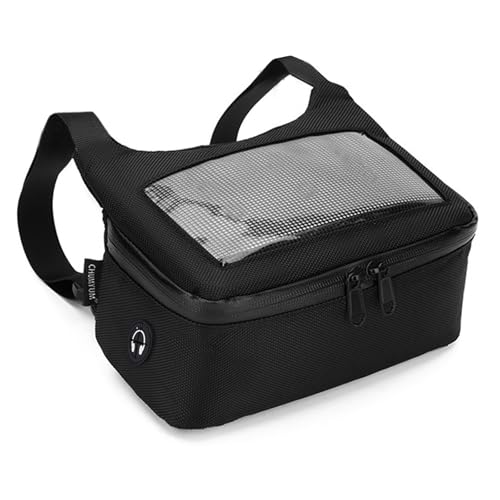 MeYuxg - Bolsa de manillar de moto con gran capacidad, pantalla táctil y almacenamiento para teléfono móvil, navegación, correa descendente impermeable