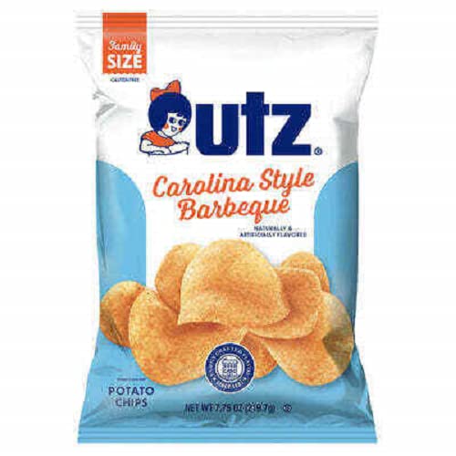 Utz Quality Foods Carolina Style - Papas fritas para barbacoa, bolsas de tamaño familiar (6 bolsas)