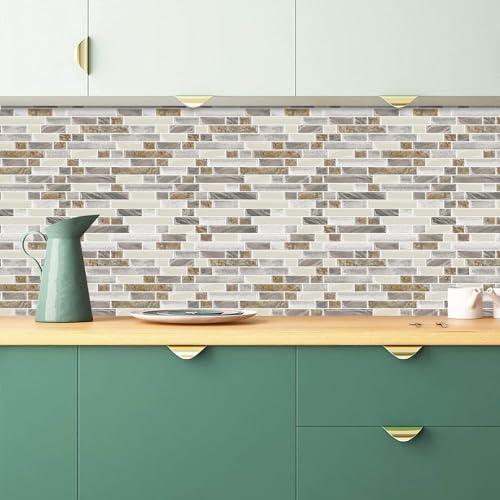 image for STICKGOO Peel and Stick Tile Backsplash for Kitchen, 12”×12”Stick