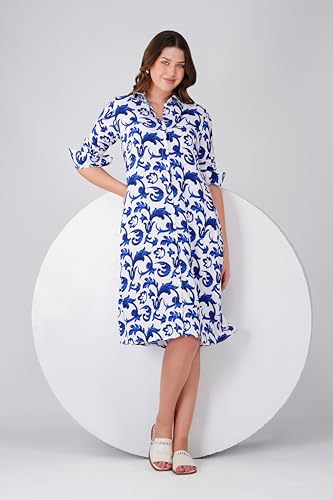 Image of Midi Dress for Women | Rayon A-Line Dress with Pockets | Casual Western Dress for Women | Comfortable Everyday Wear