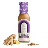 SideDish Creamy Sesame Salad Dressing - Gluten & Dairy Free Sauce & Dip - Creamy Tahini, Tangy Rice Vinegar & Pineapple - No Preservatives or Refined Sugar - Vegan, Paleo, Whole30 Approved - 8 fl oz