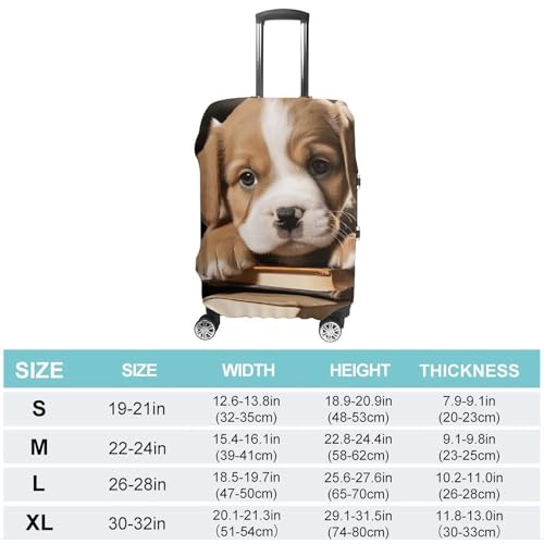 Carry on Luggage Cover Puppy Dog Suitcase Covers for Luggages Tsa Approved Travel Luggage Sleeve Protector Elastic Suitcase Protector Anti-Scratch Washable Fits 19-30 Inch Case -S2