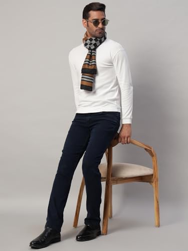 Image of Ravaiyaa - Attitude is everything Men's Reversible Stripe Pattern Winter Wool Scarf, Muffler 72 inchx12 inch Inch