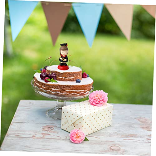 Orfofe Boys And Girls Ornaments Cupcake Topper Cupcake Ornament Cupcake Decorating Resin Doll Tabletop Decor 2022 Congrats Grad Centerpiece Graduation Party Bag Filler Cake Decor Cartoon #TOP6