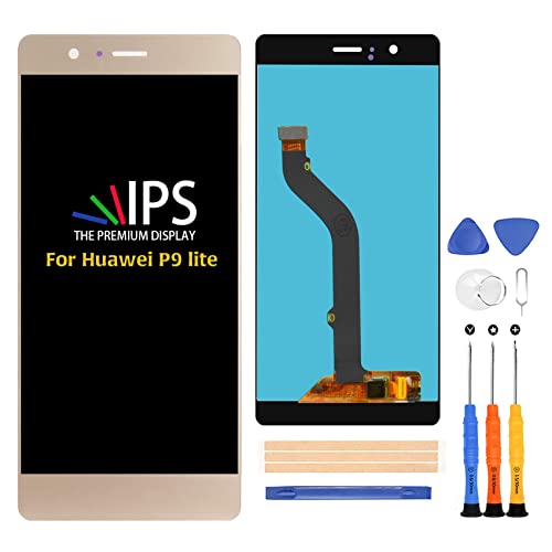 A-MIND for Huawei P9 Lite 2016/G9 Lite/Honor 8 Smart Screen Replacement VNS-L31 VNS-L21 VNS-L22 VNS-L23 LCD Display Full Assembly Repair Kits with Tools,Can't Work on p9 lite 2017 (Gold)
