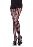 Leg Avenue Damen Spandex Houndstooth Strumpfhose, grau, One Size