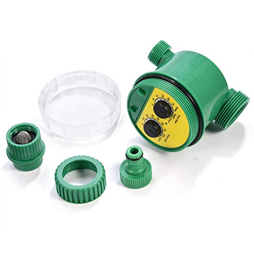 Estink- Irrigation Timer, ABS Multi-Function Waterproof Two Dial Automatic Rotary Garden Electronic Watering Controller