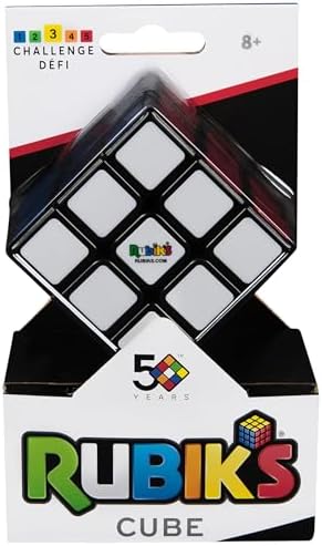 Rubik's Cube, The Original 3x3 Cube 3D Puzzle Fidget Cube Stress Relief Fidget Toy Brain Teasers Travel Games, for Adults and Kids Ages 8 and up, Packaging May Vary