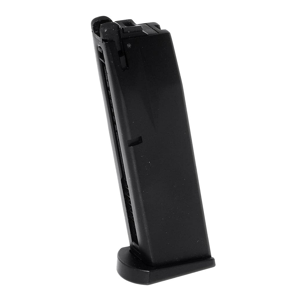 Airsoft Softair Teile WE (WE-TECH) 26rd Co2 Magazin für AW MB Serie/KJW/Tokyo Marui/WE 902 M9 M92 GBB Pistole Schwarz