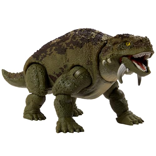 Mattel Jurassic World Hammond Collection - Scutosauro, dinosauro articolato con occhi realizzati in vetro, design premium ispirato al film, giocattolo per bambini, 8+ anni, JDJ08