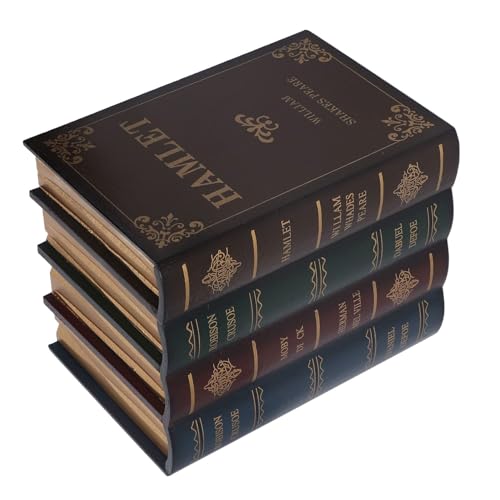 Caixa De Livro Decorativa, Caixa De Armazenamento De Livro Falso Vintage Estilo Europeu Em Forma De