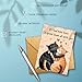 If I Had Nine Lives I’d Spend Them All With You Card Cute Cat Couple Design Romantic Love Greeting for Boyfriend Girlfriend Husband Wife Sweet Anniversary Valentine Card 5.3''x8'' Folded with Envelope
