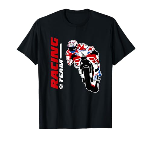 Motocicleta de carreras moto motorista Camiseta