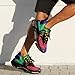 Rainbow Weed Leaf Men's Running Shoes Lightweight Walking Shoe Breathable Sneaker 11women/8.5men（EUR42）