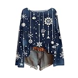 Pullover Damen Damenpullover Langarm Damen Pullover V Ausschnitt Strickpullover Oversize...