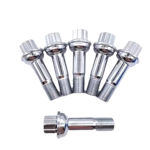 20 Tornillos Rueda M14x1.5 Hex 17mm para buje de coche compatible con Benz A251820085407