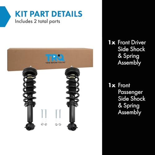 Image of TRQ 2pc Front Shock & Spring Assembly Set LH & RH Sides for Expedition Navigator